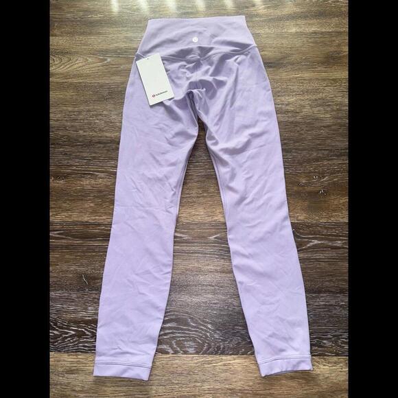 Lululemon Align High Rise 25” Lilac Ether Double Lined Size 4 NWT - Picture 3 of 7